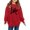Red, variant on Wangkekeji Printed Crew Neck Long Sleeved Hoodie For Girls plus Size Girls Clothes