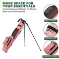 thumbnail image 4 of MAZEL Lightweight Golf Bag for Men – Easy to Carry Golf Clubs Bag with Shoulder Strap,Pitch n Putt Golf Stand Bag for Driving Range,Par 3 and Executive Courses - Fit Up to 8 Clubs, 4 of 7