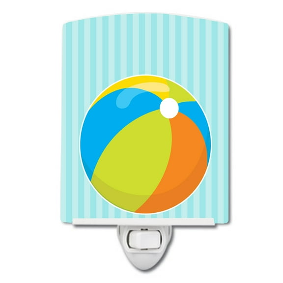 Caroline's Treasures BB8644CNL Beach Ball Ceramic Night Light, 6x4x3", multicolor