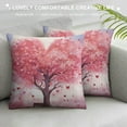 thumbnail image 3 of RUIYC Valentines Day Throw Pillow Covers Nature Scene Garden Tree of Life Heart Tree Fairy White Decor Anniversary Outdoor Patio Couch Home Sofa Square Pillow case, 3 of 5