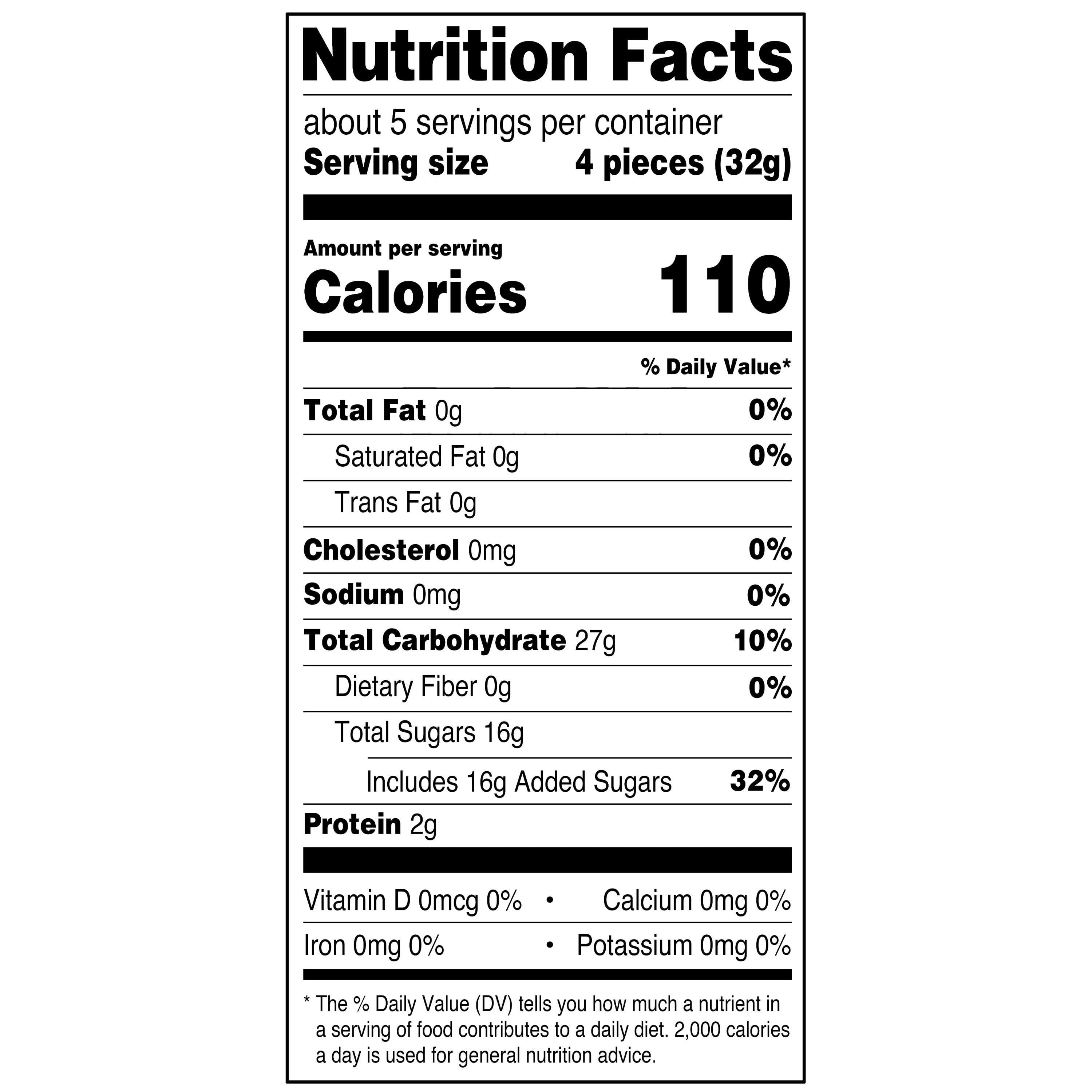 Great Value Peach Rings Chewy Candy, 6 oz