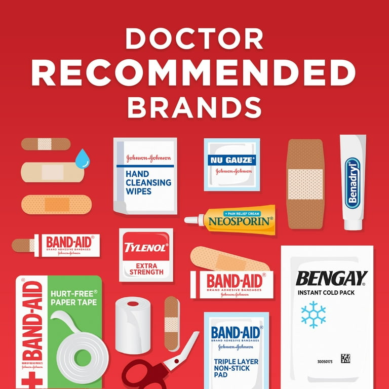Johnson & Johnson All-Purpose Portable Compact First Aid Kit