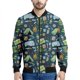 thumbnail image 2 of Chaqueta con cremallera para acampar con dibujos animados para hombres y niños, abrigo con estampado 3D, chaquetas casuales con cremallera para la calle, sudadera tipo bombardero para primavera y otoñ, 2 of 4