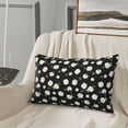thumbnail image 5 of Lsque Daisies Flowers Pattern Pillow Case – Soft & Cozy Throw Pillow Cover, Hypoallergenic Cushion Case for Sleeping Women with Envelope Closure-20"x30", 5 of 6