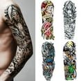 thumbnail image 2 of Pegatinas de tatuaje temporal de brazo completo, tatuaje temporal resistente al agua, pegatinas de tatuaje corporal para mujeres y hombres, fiesta de disfraces, 2 of 7