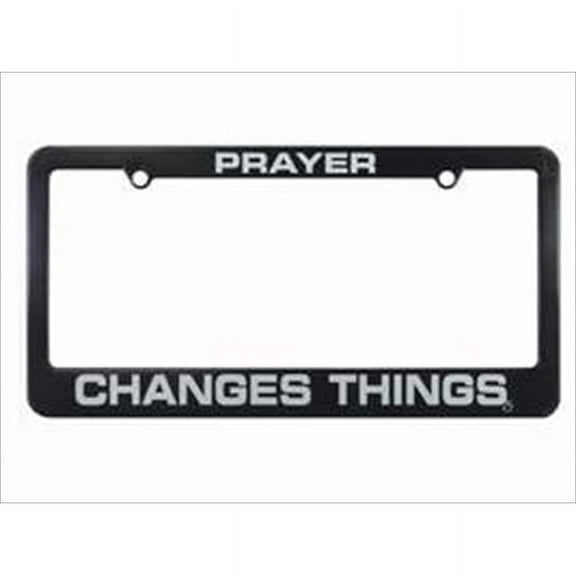 Swanson Christian Supply 123369 Auto Tag Frame Prayer Changes Things Black