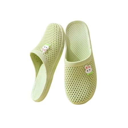 

Zodanni Ladies Sandals Slip On Clogs Summer Bath Slipper Casual Slides Indoor Outdoor Lightweight Beach Shoes Green 5
