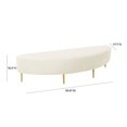 thumbnail image 4 of TOV Furniture Bianca Cream Velvet Full Size Bench, 4 of 6