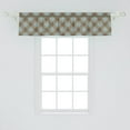 thumbnail image 2 of Ambesonne Brown Plaid Valance Pack of 2, Repeated Bicolor Tartan, 54"X12", Pale Slate Blue Dark Tan, 2 of 3