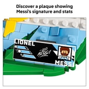 LEGO Editions Lionel Messi – Soccer Highlights - Building Set for Boys & Girls, Ages 10+ Fathers Day Gift - Kids Bedroom or Shelf Decor W/ Plaque - 43011