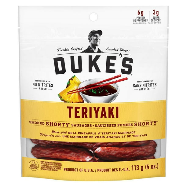 Saucisses fumées de Duke - Teriyaki 113G (4 oz.)