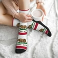 thumbnail image 6 of Men Women California Flag Novelty Soft Funny Dress Crew Socks, 6 of 7