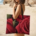 thumbnail image 5 of Red Rose Waterproof Picnic Blanket with Foldable Zipper, Suitable for Outdoor Use, Suitable for Travel, Camping, Beaches, Parks, Grasslands, Picnic Blanket Accessories, 5 of 8
