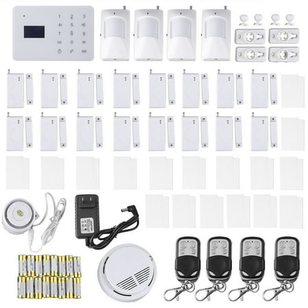 Keypad Entry Alarm - LCD Touch Keypad Home House Alarm System W ireless Security Burglar Remote Control Voice Prompt Wired GSM SMS Alarm
