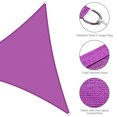 thumbnail image 4 of LAGarden 2 Pack 7 Ft 97% UV Block Triangle Sun Shade Sail Canopy Cover Net Outdoor Patio, 4 of 10