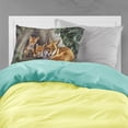 thumbnail image 2 of A Family of Foxes at Home Fabric Standard Pillowcase, 2 of 2