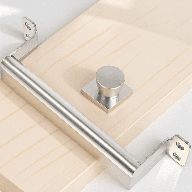 UPGRATOR Door Pulls for Kitchen Cabinets Pull Handles Stainless Steel Simple Design 1Set
