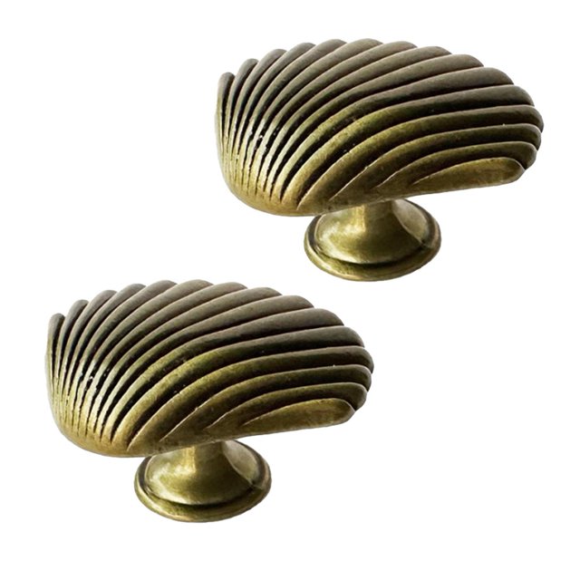 Poignée en Forme de Coquille en Alliage de zinc Poignée de Meuble à Trou Unique avec Vis