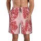 thumbnail image 1 of Balery Red Meat Traje de Baño Estilo Hawaiano para Hombre, Shorts de Secado Rápido con Bolsillos-Small, 1 of 6