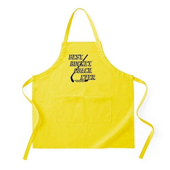 CafePress - Best Hockey Coach Ever Light - Kitchen Apron with Pockets, Grilling Apron, Baking Apron