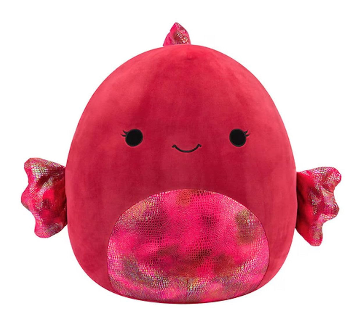 Squishmallows Clip Plüsch - Barella Der Himbeer Kampffisch, 3,5 Zoll Weich, Zum Anklipsen Für Rucksack & Tasche