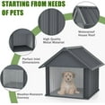 thumbnail image 3 of MELLCOM Outdoor Dog House, Weatherproof Puppy Shelter, Dog Tent, for Medium Small Dogs, Anti-Chewing Iron Frame, 3 of 6