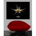 thumbnail image 2 of Wallhogs Xzendor Tri-Star Ninja Golden Head Silver Moth Wall Mural, 2 of 2