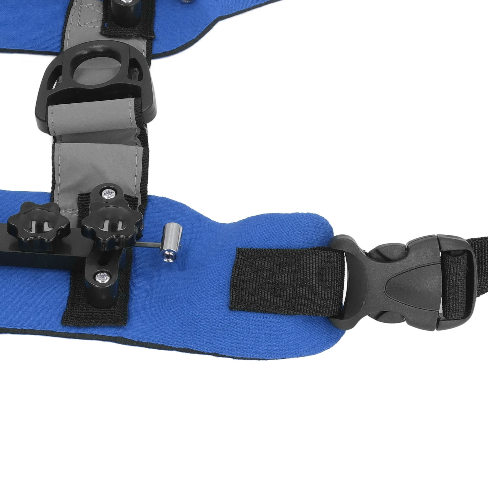 Riousery Ring Harness for Blind Dog Easy Fixation Sturdy Adjustable Blind Dog Ring Bumper Guards for Blind Pets, Protective Vest Ring for Vision Impaired Dogs Cats, Blue M (Medium) Size