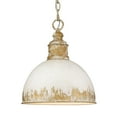 thumbnail image 6 of Golden Lighting Alison 1-light Pendant in Vintage Gold and Antique Ivory shade, 6 of 6