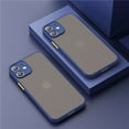 thumbnail image 1 of Étui Funda en TPU Carré Mat Clair de Luxe pour iPhone 16 15 14 13 12 11 Pro Max Plus Mini 15Plus SE, Étui Rigide PC pour iPhone Bleu iPhone 13 Pro Max, 1 of 6