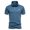 Blue, variant on WREESH Men's Lapel Collar Button Henley T-Shirts Solid Color Short-Sleeved Fashionable Tops Black