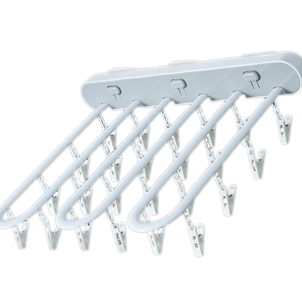 Tendedero de Ropa Jadeshay Tendedero de Toalla de Pared Perchas de Clip Plegables