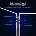 thumbnail image 6 of Auusda 15.6" Business Laptop, AMD Ryzen 3250C, 16GB DDR4 RAM 1TB NVMe SSD, Windows 11 Pro Laptop Computer, Backlight Keyboard, Fingerprint Reader, Silver, 6 of 10