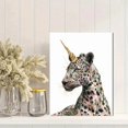 thumbnail image 2 of UXIEQU Leopard Unicorn Glitter Splash Canvas Wall Art Print 15.75x11.81 Inches, 2 of 8