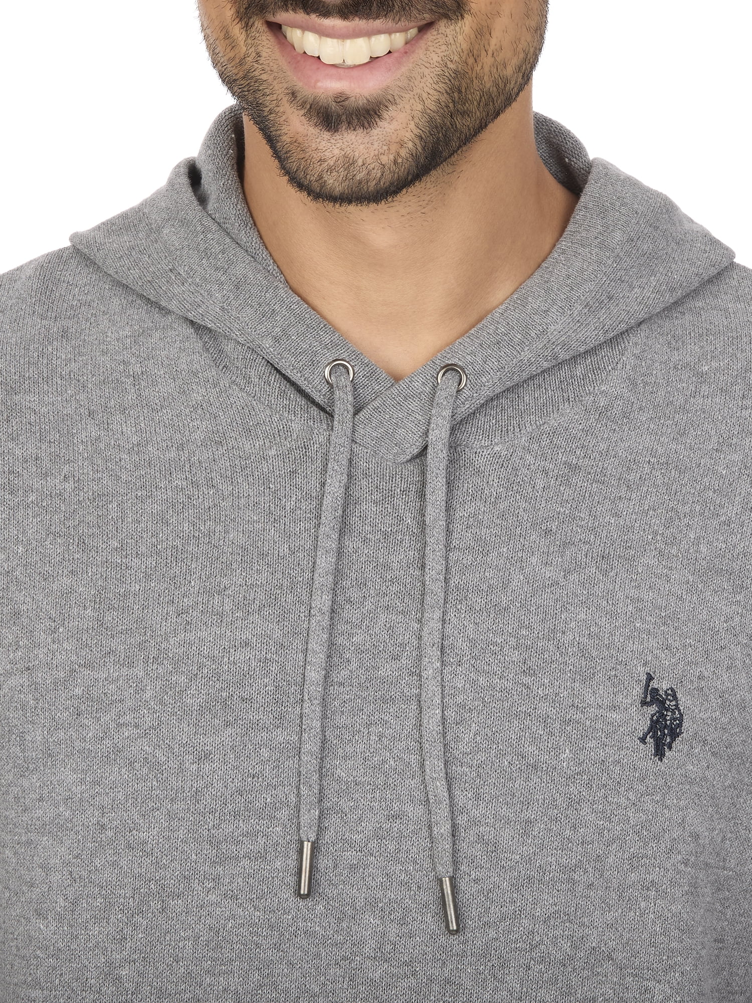 U.S. Polo Assn Men's Jersey Pullover Hoodie with Kangaroo Pocket Sweater