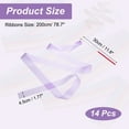 thumbnail image 2 of Uxcell Dance Ribbons, Gymnastics Dance Streamers with Non-Slip Wand Dance Flag Light Purple, 2 of 7