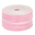 thumbnail image 1 of Unique Bargains 2 Packs Twisted Nylon Twine Thread Beading Cord 3mm 7M/23 Feet Extra Strong Braided Nylon String, Pink, 1 of 6