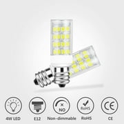 DiCUNO E12 LED Light Bulb 4W (40W Equivalent) Daylight White 6000K 400LM Non-dimmable 6-Pack