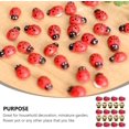 thumbnail image 4 of 200pcs Miniature Ladybug Sticker Self Adhesive Wooden Bug Beetle Sticker Mini Insects Figurine Fairy Garden Ornament Micro Landscape Decor, 4 of 8