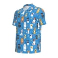 thumbnail image 4 of Wukai Cute Dogs Men’s Polo Shirts,Quick-Dry Athletic Shirt,Classic Fit Shirts-XX-Large, 4 of 8