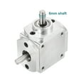 thumbnail image 4 of Uxcell Gear Box 90 Degree Right Angle Bevel Gearbox 1:1 Right Single Output Shaft 1 Module Bevel Gear 0.24'' Shaft, 4 of 6