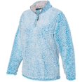 thumbnail image 2 of J. America B22928766 Womens Epic Sherpa Quarter-Zip Pullover, Sapphire Heather - Extra Large, 2 of 3