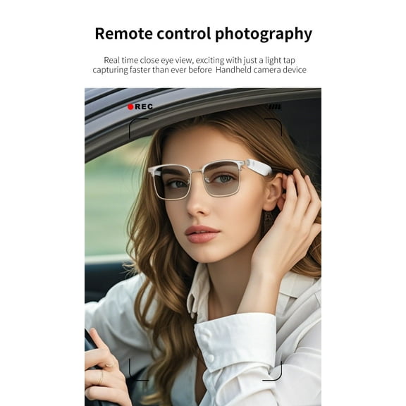 GS13Fashion Bluetooth Glasses Smart Glasses Listening To Music Talking Sunglasses UV400 Ultraviolet Polarized Lenses Intelligent