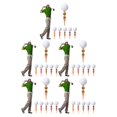 thumbnail image 2 of Sonducket 15 Pieces Golf Ball Tee Nail Body Tees Fitting Device Woman Professional Golfing Shaped Base Training Sport Stabilizer Type2, 2 of 3