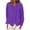 Purple 1, variant on ABATAB Women Oversized Cotton Linen Shirts Lightweight Summer Fall Collared Long Sleeve Casual Tops Plain Button down T-Shirts(XX-Large,Green)
