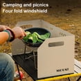 thumbnail image 3 of LJNYFDC Foldable Camping Windscreen Foldable Windshield with Storage Smooth Edge Reusable Outdoor Cooker Burner Wind, 3 of 6