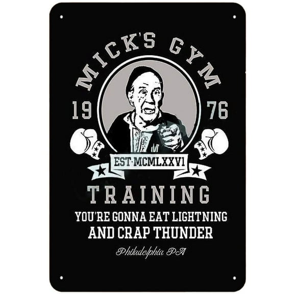Micks Gym Vintage Style Metal Sign Iron Painting Size: 8 x 12 inch