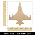 thumbnail image 2 of Fighter Jet Military Airplane Wood Holiday Christmas Tree Ornament Unfinished DIY Pre-Drilled Craft, 2 of 7