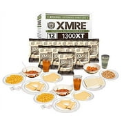 XMRE 1300XT Freshly Packed in the Past 60 Days MRE Meals Ready to Eat. 12 Meals per Case. Includes Assortment of Delicious Entrees, Side Dishes, Beverage Mix, Military Style 1300 Calories.