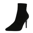 thumbnail image 1 of NECHOLOGY Botas Mujer Adulto Femenino Zapatos Botines para mujer Botas de punto transpirables de color sólido a la para mujer Botas de tacón con punta estrecha (Black, 7.5), 1 of 6